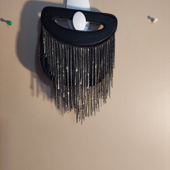 Leather fringe purse - Picture 2 of 4
